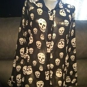 Ladies scull blouse
